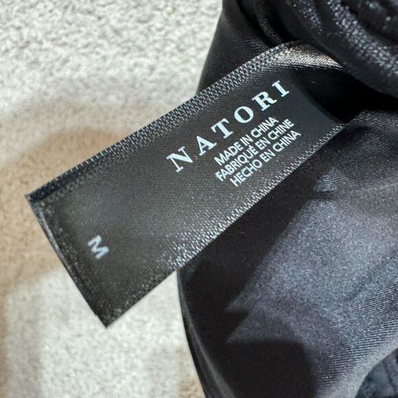 Natori Impulse Racerback Sports Bra Women's Medium Black Wire Free Scoop Neck - Picture 10 of 12